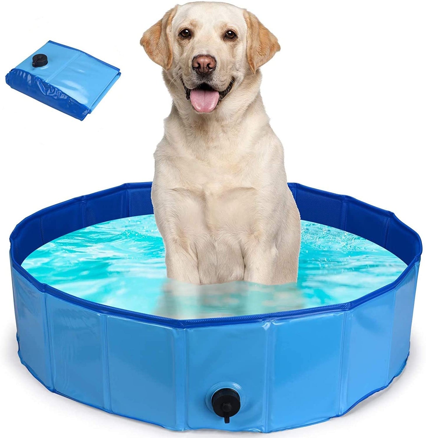 Faltbarer Hundepool – 80x20 cm Planschbecken für Hunde, robust & rutschfest