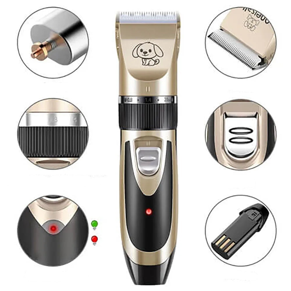 Lautloser Hundefelltrimmer – Leises, Professionelles Trimmer-Set für Hunde & Haustiere